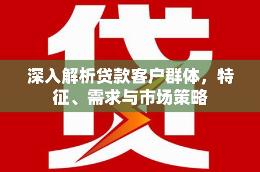 库车深入解析贷款客户群体，特征、需求与市场策略