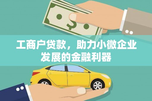 库车工商户贷款，助力小微企业发展的金融利器